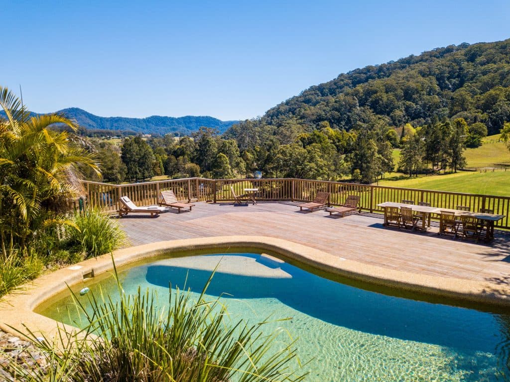 Aerial view of Friday Creek Retreat